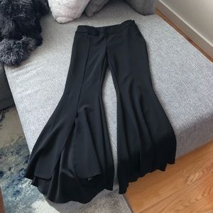 Black flare formal pants